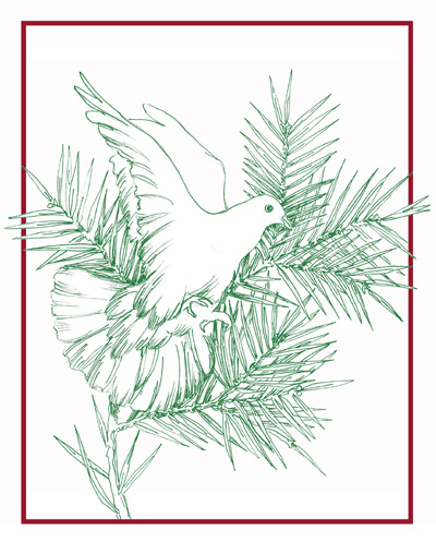 Dove of Peace drawing by Lynne Beard